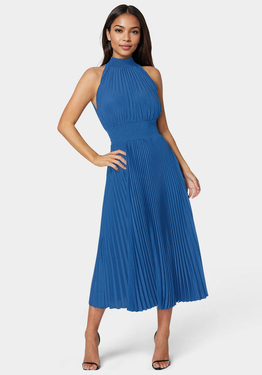 Sleeveless Pleated Dress