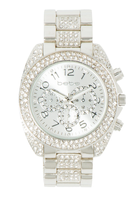 Bebe Rhinestone Watch