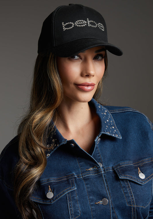 Beilave Hat Embellished With Crystals by Beilave