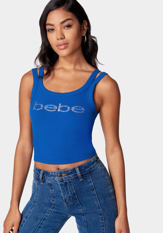 Beilave Rib Cropped Top
