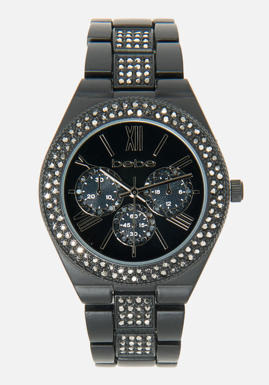 Beilave Double Row Crystal Watch