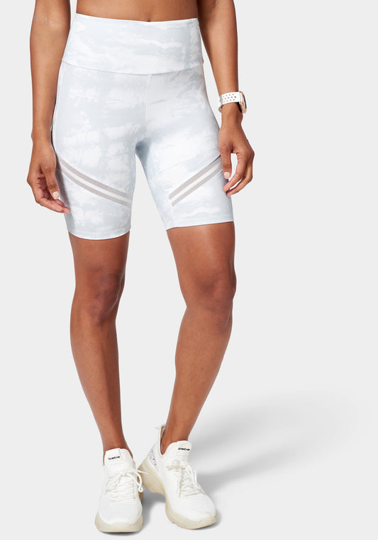 Beilave Biker Short With Mesh Detail